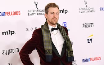 Alex Moffat attending the 2023 International Emmy Awards at the New York Hilton in New York, NY, November 20, 2023. (Photo by Efren Landaos/Sipa USA)