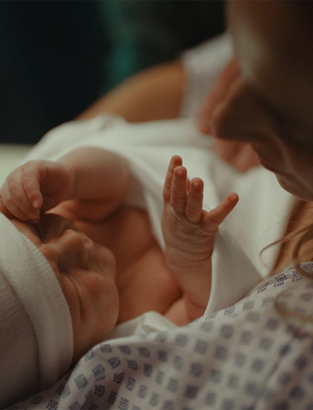 una mamma e un bimbo