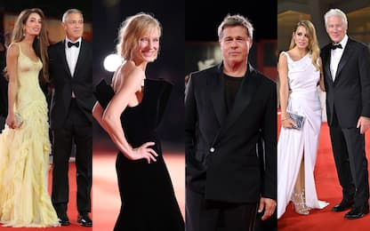 Red Carpet Venezia 2024, voti ai look di Clooney, Pitt e Richard Gere