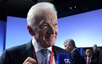 SAINT PETERRBSBURG, RUSSIA - JUNE 16 (RUSSIA OUT) Russian billionaire and businessman Gennady Timchenko smiles during the SPIEF 2023 St.Petersburg International Economic Forum, June,16,2023, in Saint Petersburg, Russia. Main Russian annual economic forum is marking its 26th anniversary this year. (Photo by Contributor/Getty Images)