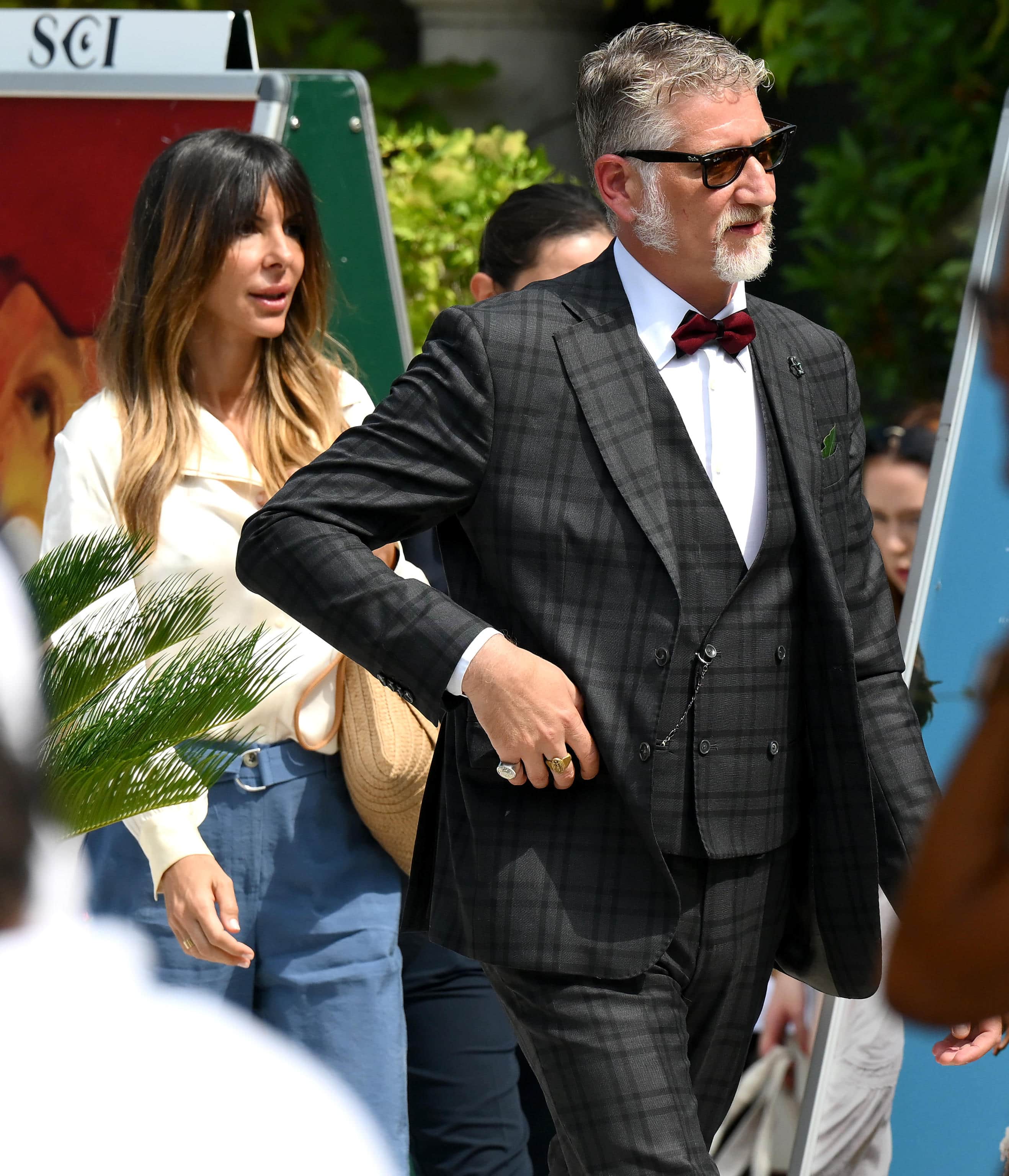 Il ministro della Cultura Alessandro Giuli a Venezia 82