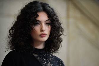 French model Deva Cassel poses during the Christian Dior photocall as part of the Haute-Couture Spring-Summer 2023 Fashion Week in Paris on January 23, 2023. (Photo by JULIEN DE ROSA / AFP) (Photo by JULIEN DE ROSA/AFP via Getty Images)