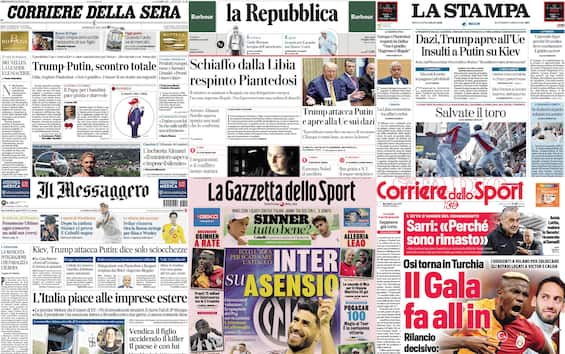 Le prime pagine dei quotidiani di oggi 9 luglio: la rassegna stampa