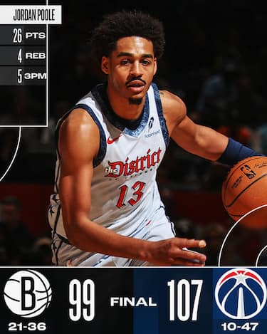 WASHINGTON WIZARDS-BROOKLYN NETS 107-99