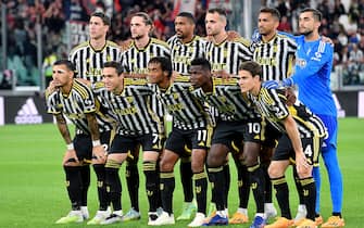 Juventus team during the italian Serie A soccer match Juventus FC vs US Cremonese at the Allianz Stadium in Turin, Italy, 14 May 2023 ANSA/ALESSANDRO DI MARCO