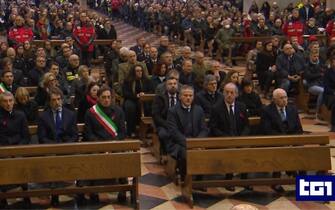 Un momento dei funerali di Giulia Cecchettin. +++RAI1 +++ NPK +++