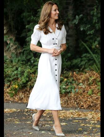 04-08-2020: UK: Kate Middleton al lavoro nei panni di volontaria durante una visita a Baby Basic UK & Baby Basics Sheffield