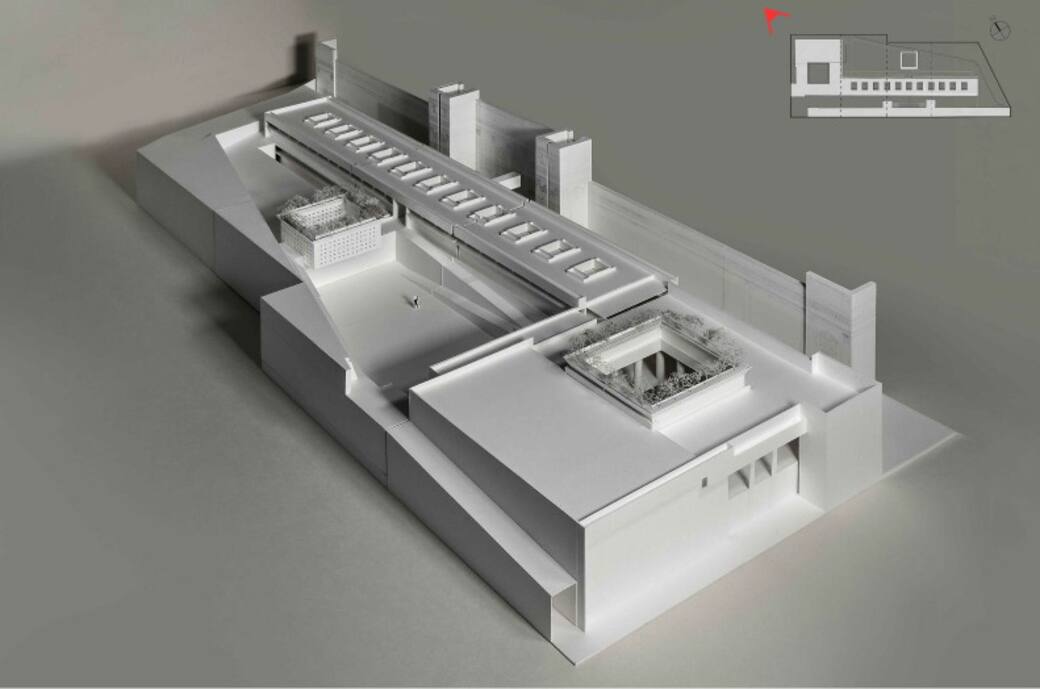 Masterplan Ala Cosenza. Fotografia del modellino in scala 1:100