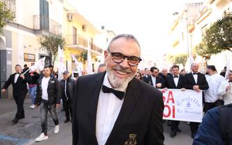 Manifestazione dipendenti Grand hotel ristorante La Sonrisa "il cosidetto CASTELLO DELLE CERIMONIE"