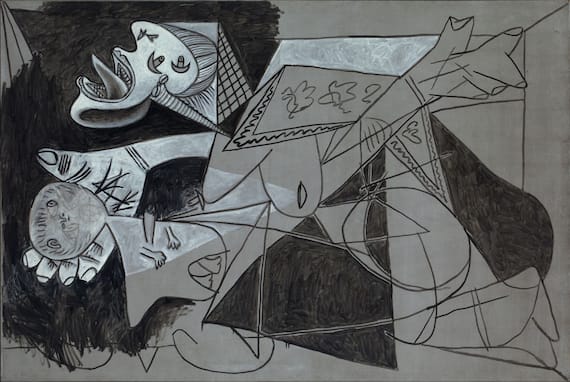 Pablo Picasso, Mother and Child (Study after Guernica), 1937 130 × 195 cm, Oil on canvas. Museo Nacional Centro de Arte Reina Sofía © Succession Picasso / Bildrecht, Vienna 2026