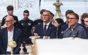 funerali totò schillaci Beppe bergomi presente al funerale di Totò Schillaci in cattedrale 20 settembre 2024. ANSA/IGOR PETYX