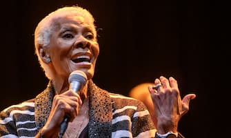 US singer Dionne Warwick performs on stage in Amager Bio in Copenhagen, on May 27, 2022. Dionne Warwick, 81, who already in 1962 had her first hit with the song Don't Make Me Over, has since had more than 50 hits on the US Billboard charts. (Photo by Torben Christensen / Ritzau Scanpix / AFP) / Denmark OUT (Photo by TORBEN CHRISTENSEN/Ritzau Scanpix/AFP via Getty Images)