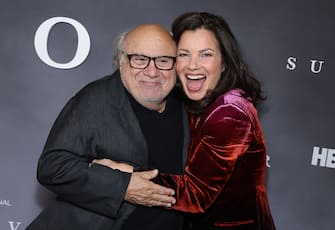 NEW YORK, NEW YORK - APRIL 11: Danny DeVito and Fran Drescher attend the HBO "The Survivor" New York Premiere at Temple Emanu-El on April 11, 2022 in New York City. (Photo by Arturo Holmes/Getty Images)