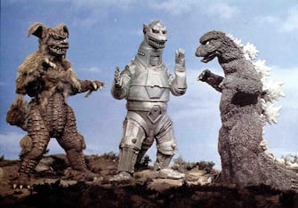 Kino. King Kong Gegen Godzilla, Gojira Tai Mekagojira, King Kong Gegen Godzilla, Gojira Tai Mekagojira, Szene, 1973. (Photo by FilmPublicityArchive/United Archives via Getty Images)
