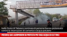 Messico, lacrimogeni su protesta tagli acqua ed elettricità