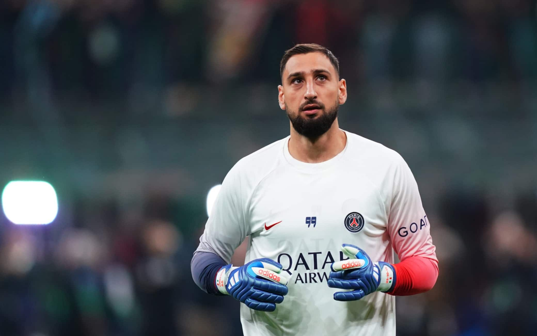 Donnarumma nel pre partita