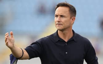 Novaro, Italy, 7th August 2021. Dennis Wise of Como 1907 during the Coppa Italia match at Stadio Silvio Piola, Novaro. Picture credit should read: Jonathan Moscrop / Sportimage via PA Images