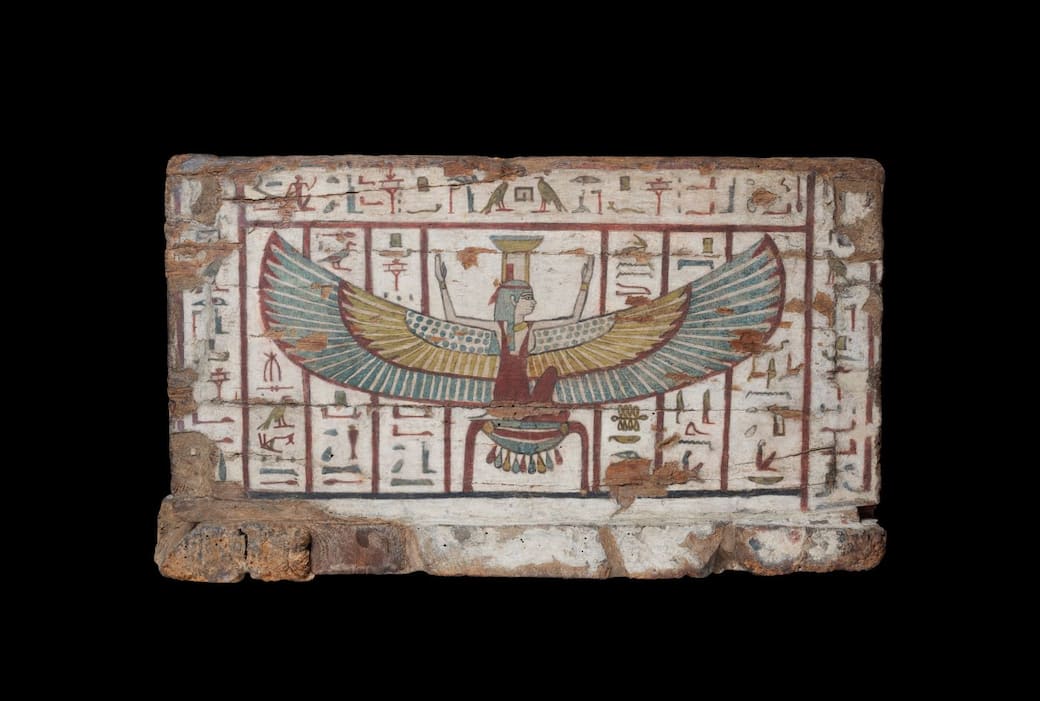 Sarcofago esterno e mummia di Peftjauauiaset. Legno di sicomoro, XXV-XXVI Dinastia, ca. 712-525 a.C. da Tebe