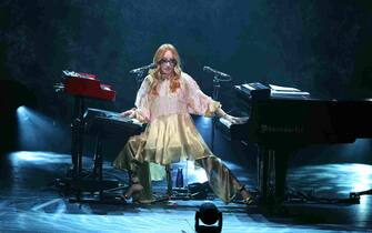 Tori Amos performs at Arcimboldi theatre on April 13,2023  in Milan Italy