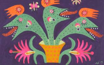 maria prymachenko quadro fiori