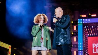 MILAN, ITALY - JUNE 11: Laura Antonini And Rudy Zerbi presents Party Like A Deejay 2024 at Arco Della Pace on June 08, 2024 in Milan, Italy. (Photo by Sergione Infuso/Corbis via Getty Images)
