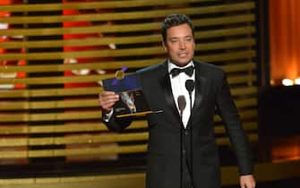 onstage at the 66th Annual Primetime Emmy Awards held at Nokia Theatre L.A. Live on August 25, 2014 in Los Angeles, California.