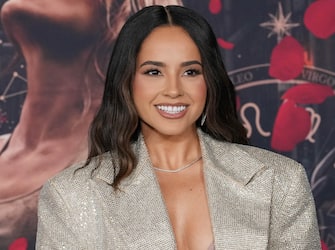 Becky G at the Amazon MGM Studios' THIS IS ME...NOW: A LOVE STORY Los Angeles Premiere held at the Dolby Theatre in Hollywood, CA on Tuesday, ​February 13, 2024. (Photo By Sthanlee B. Mirador/Sipa USA)