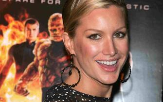 Alice Evans during Fantastic Four New York City Premiere - Outside Arrivals at Liberty Island in New York City, New York, United States. (Photo by Jim Spellman/WireImage)