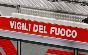 Florence , Italy , May 22nd 2023 , Italian Firetruck with the sign “Vigili del Fuoco”