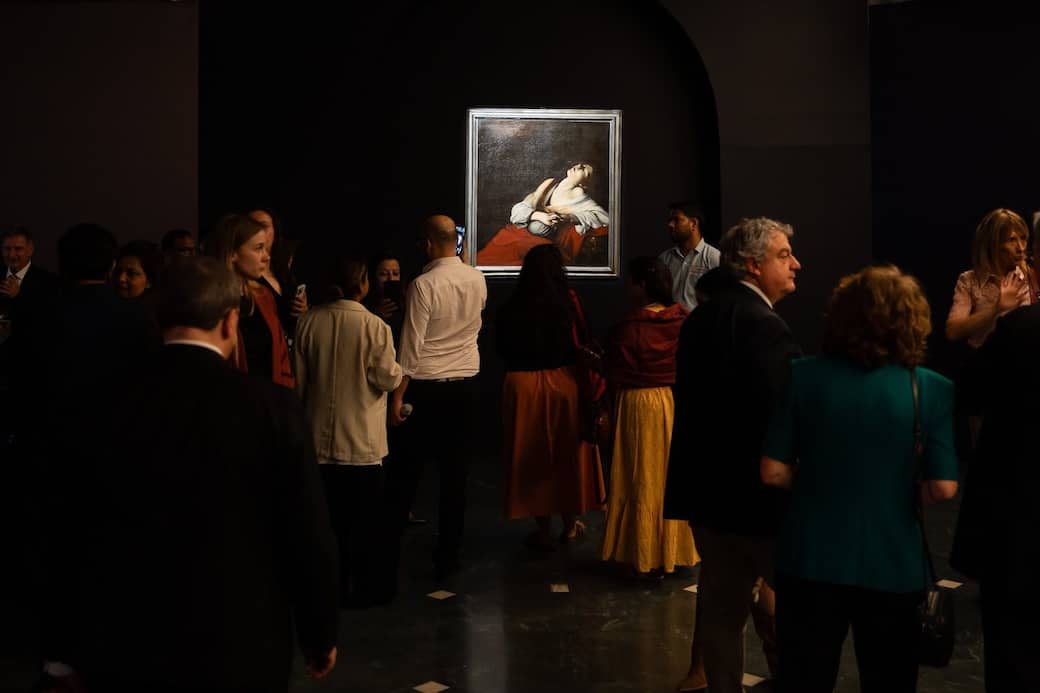 La Maddalena in estasi di Caravaggio all'Istituto Italiano di Cultura di Nuova Delhi