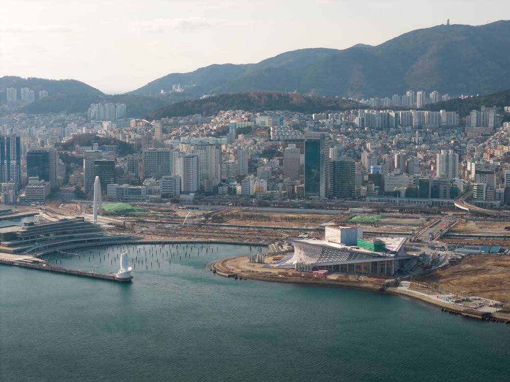 Busan Opera House, under construction. Photo StudioSZ Photo | Justin Szeremeta