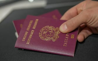 Red biometric Italian Citizenship European Passport , id identify travel documents