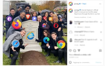addio internet explorer meme