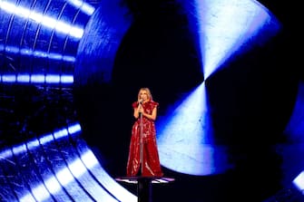 Kylie Minogue performing on stage during the Brit Awards 2024 at the O2 Arena, London. Picture date: Saturday March 2, 2024.
