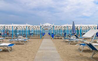 Empty beach, Italy, Riccione
