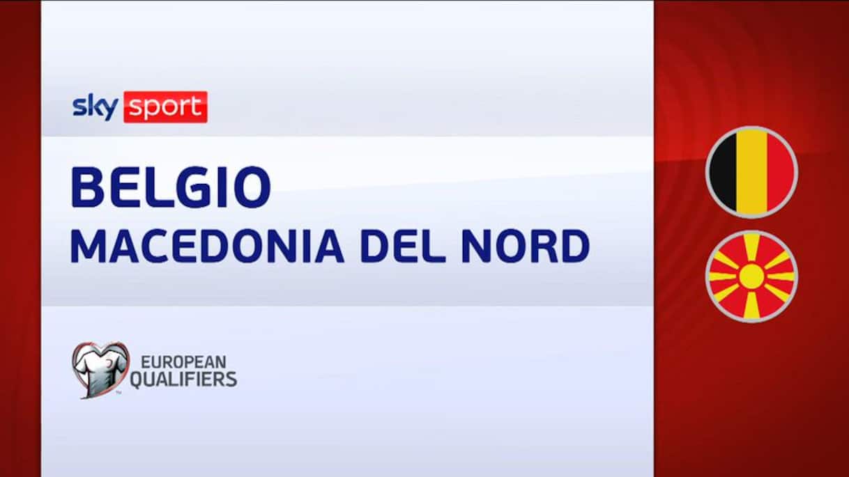 belgio - macedonia del nord