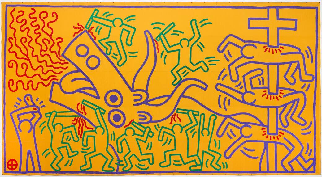 Keith Haring, Untitled, 1983. Centraal Museum Utrecht Collection Photo: Gert Jan van Rooij. Keith Haring artwork © Keith Haring Foundation