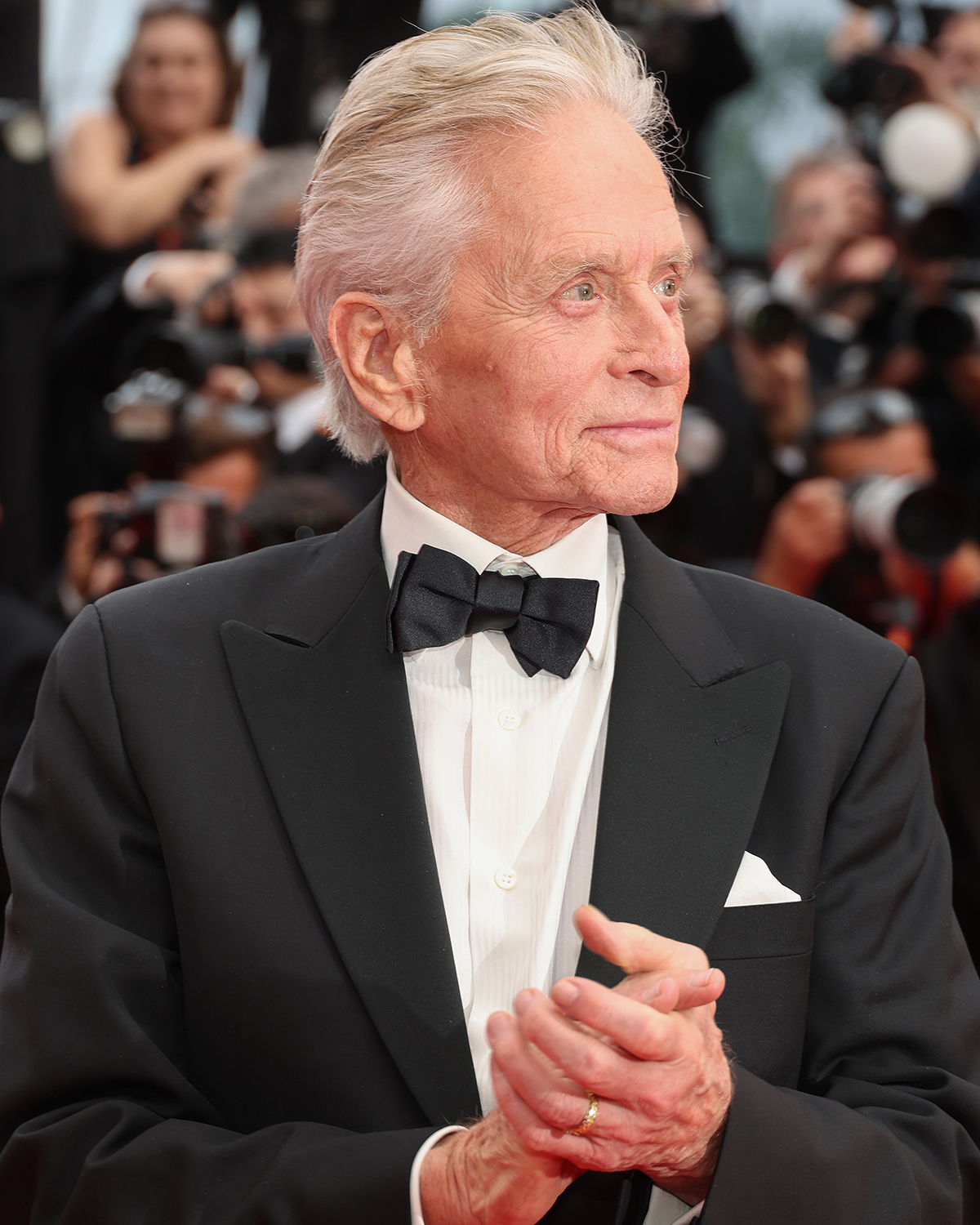 CANNES, FRANCE - MAY 16: Michael Douglas  attends the "Jeanne du Barry" Screening & opening ceremony red carpet at the 76th annual Cannes film festival at Palais des Festivals on May 16, 2023 in Cannes, France. (Photo by Pascal Le Segretain/Getty Images)