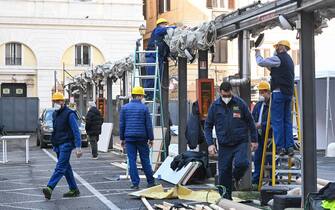 Lavori in corso seggi elezione presidente della Repubblica