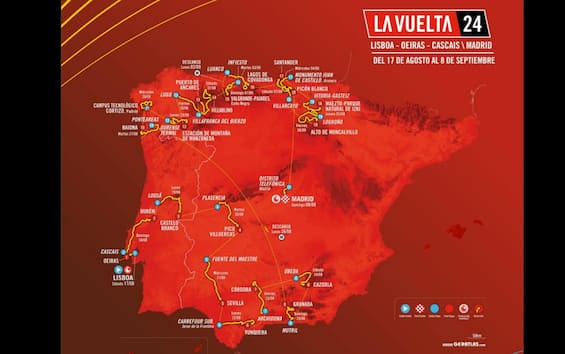 Vuelta 2024, 4ª etapa de Plasencia a Pico Villuercas: recorrido y horarios