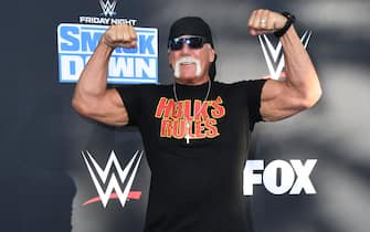 No UK - No US: 04 October 2019 - Los Angeles, California - Hulk Hogan. WWE 20th Anniversary Celebration Marking Premiere Of WWE Friday Night SmackDown On FOX held at Staples Center. Photo Credit: Birdie Thompson/AdMedia//Z-ADMEDIA_adm_WWE20thAnniversarySmackdown_BT_008/1910051111/Credit:Birdie Thompson/AdMedia/SIPA/1910051116