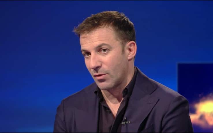 Del Piero negli studi Champions
