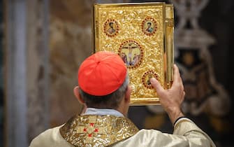 Cardinal Baldassare Reina presides over a Holy Mass for the open the Holy Door in St Giovanni's Basilica, in Rome, Italy, 29 December 2024. ANSA/GIUSEPPE LAMI