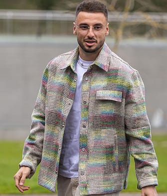 epa11227807 French soccer player Jonathan Clauss arrives at the national team's training complex ahead a training session in Clairefontaine-en-Yvelines, south of Paris, France, 18 March 2024. France will face Germany for a friendly match on 23 March 2024.  EPA/CHRISTOPHE PETIT TESSON