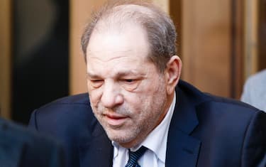 Harvey Weinstein departs New York State Supreme Court following a fourth day of jury deliberation in his sexual assault trial in New York, New York, USA, 20 February 2020.The case against Weinstein is based on sexual assault and rape allegations of two separate women, and Weinstein could face life in prison if convicted.  ANSA/JUSTIN LANE