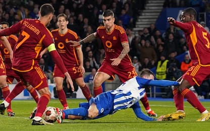 Il Brighton vince 1-0 ma non basta, Roma ai quarti