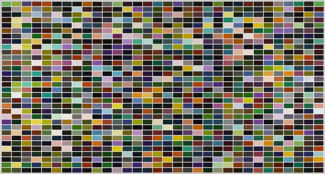 Gerhard Richter, 1024 Farben (350-3), 1973. Collection Centre Pompidou, Paris. Musée national d’art moderne - Centre de création industrielle. Photo credit: © Centre Pompidou, MNAM-CCI/ Philippe Migeat /Dist. GrandPalaisRmn, © Gerhard Richter 2025