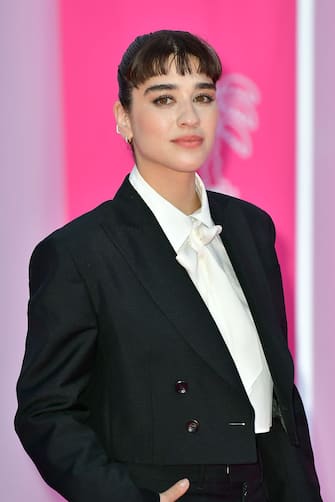 CANNES, FRANCE - APRIL 17: Simona Tabasco attends the 6th Canneseries International Festival : Day Four on April 17, 2023 in Cannes, France. (Photo by Dominique Charriau/WireImage)