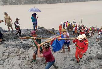 MYANMAR ACCIDENT LANDSLIDE JADE MINE