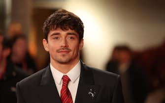 epa11906043 Monaco driver Charles Leclerc of Ferrari arrives ahead of the Formula One season launch event to mark the start of the sport s 75th anniversary year at the O2 Arena in London, Britain, 18 February 2025.  EPA/NEIL HALL